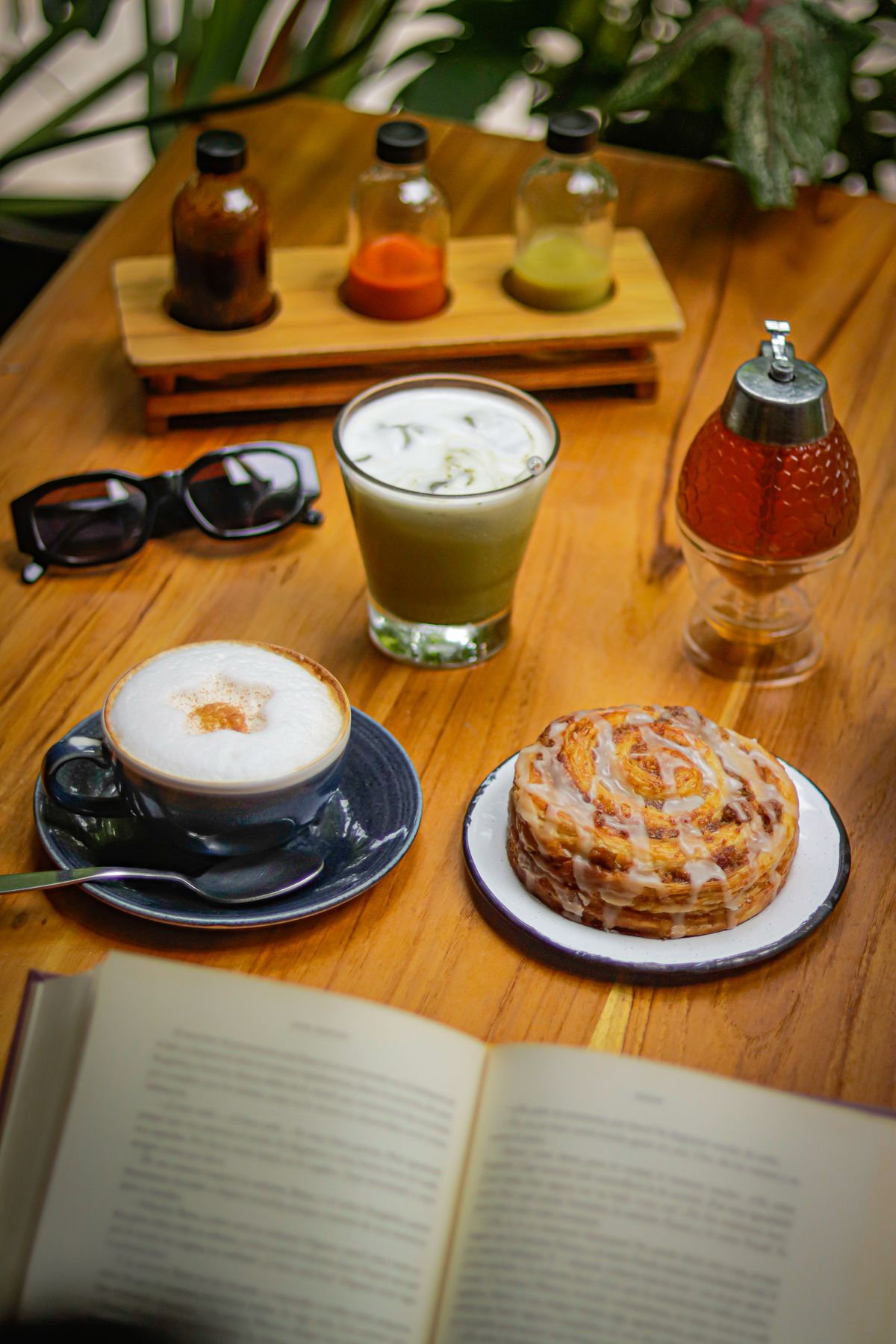Muestras de bebidas y café en Cafe Jade